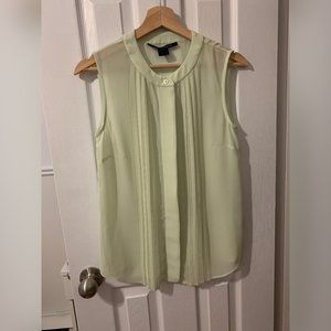 French Connection Light Green Sleeveless Blouse
